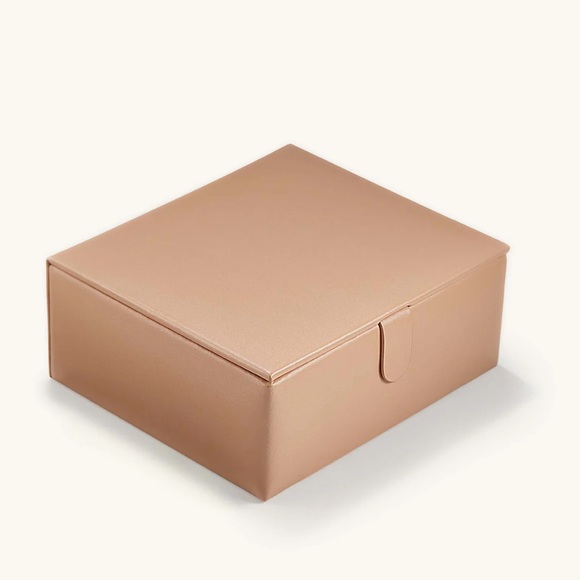 MEJURI Beige Grain Leather Jewelry Box - Picture 2 of 16